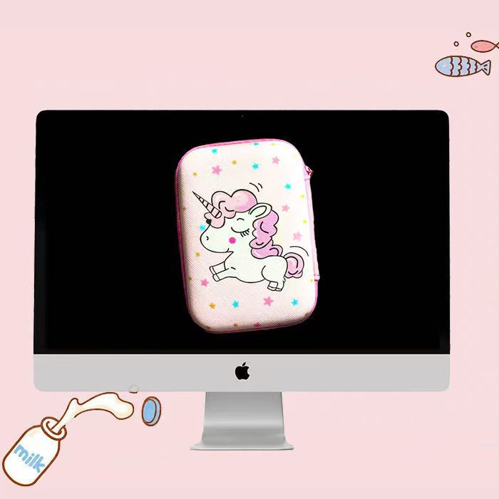 CCD 充電器デジタル収納袋ヘッドフォンデータケーブルかわいい漫画カメラポータブル整理ボックスハードドライブバッグハード|undefined