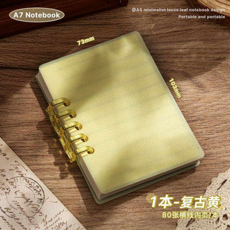 A7 portátil estudiante mini cuaderno portátil de alto valor de la cara cuaderno de mano de palabras de vuelta cuaderno de bolsillo