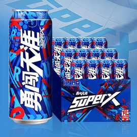雪花啤酒SuperX勇闯天涯8度500ml12罐无原箱新日期批发一件代发