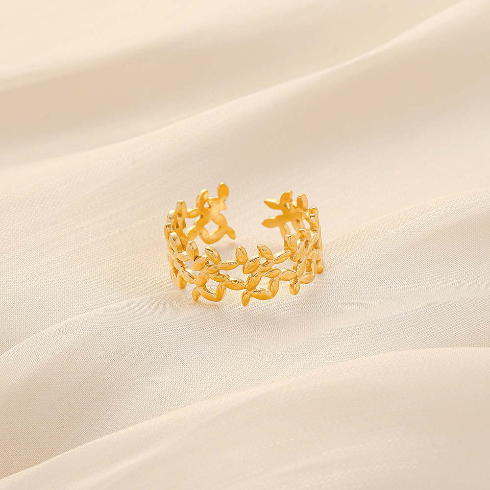 6g Weight Open Ring Classification Adjustable Ring Size 1 Piece Quantity Daily Occasion Stainless Steel Material Star, Heart Shape Pattern Women'S Gender Plating Design Simple Style Style Simple Style Star Heart Shape Stainless Steel Plating Open Ring 1 Piece 35