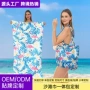 海边印花一体多功能沙滩巾