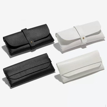 批发定制 墨镜眼镜盒高级感 太阳镜盒眼镜软包皮革近视眼镜收纳盒