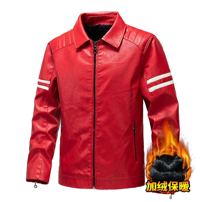 Transfronterizo americano vintage chaqueta de cuero hombre primavera y otoño nueva chaqueta de cuero casual suelta chaqueta de color sólido ropa de motocicleta