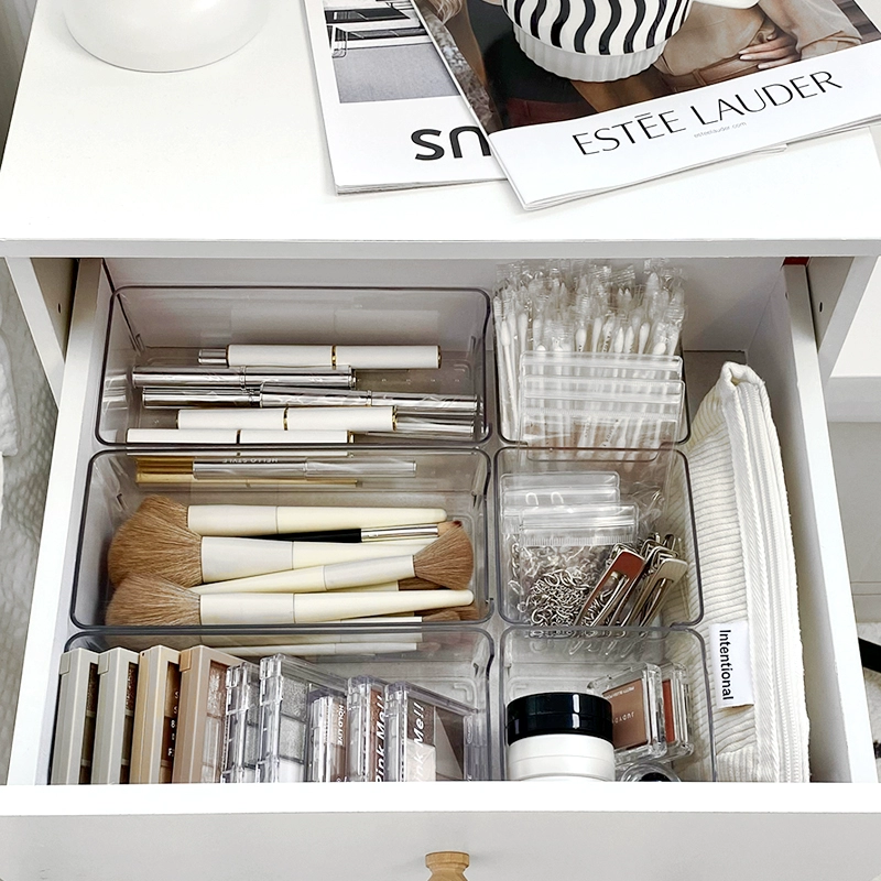 Drawer storage separators Plastic division panel partition free combination underwear socks storage boxes for wholesale