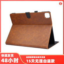 适用iPad 12.9寸复古疯马纹翻盖平板套Pro 2020插卡支架保护皮套