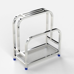 Garden Tools Stainless Steel Knife Holder Chopping Board Rack Cutting Board Rack Multifunctional Stainless Steel Storage Rack Storage Integrated Free Shipping