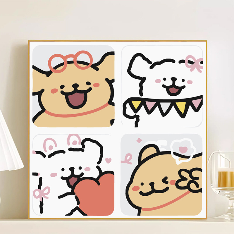 LL082 / 20*20CM(画笔+颜料+绷好内框）