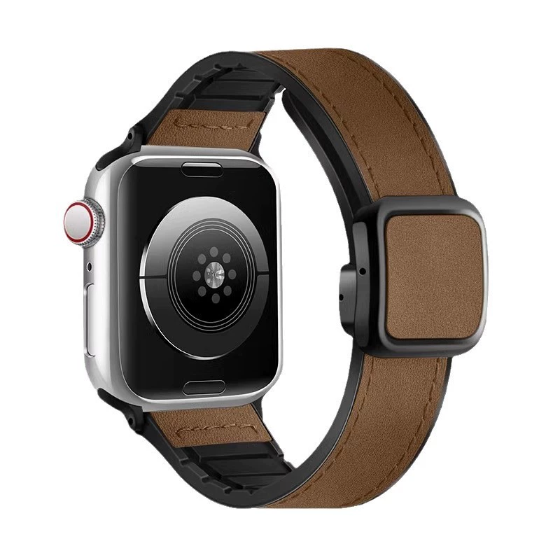Безумная лошадь кожа магнитное всасывание применимо iWATCHS10 Apple кожа с S8 высокий - уровень ощущение Applewatchs97se