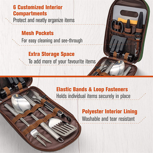 Cookware portable storage bag outdoor camping kitchenware portable bag tableware picnic supplies camping tool storage bag