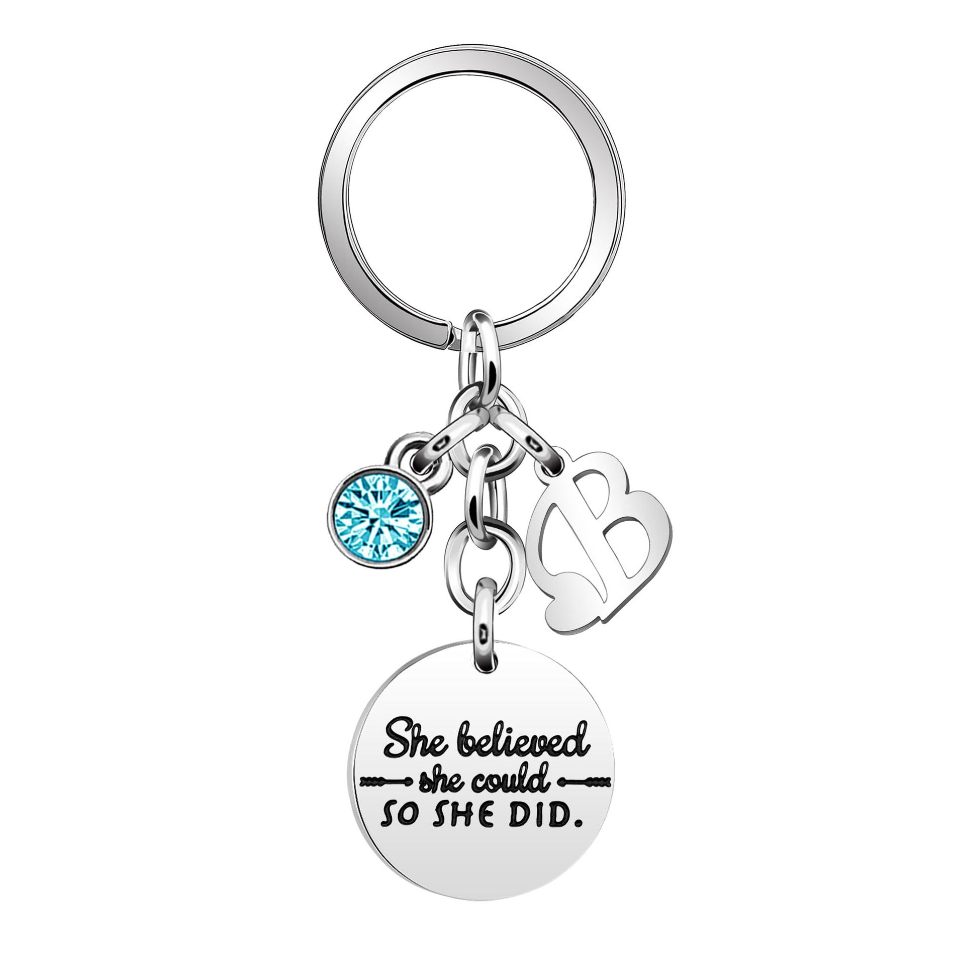 Keychain with letters, letter B