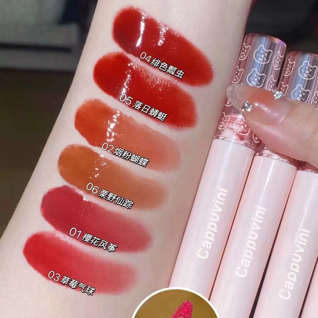 (Cross-border trading), glossy lip gloss, lipstick, mirror effect, plump lips effect