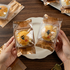 卵黄菓子包装袋機械密封独立月餅ギフトボックス 80 グラム底独立包装 2025 新しいペストリー