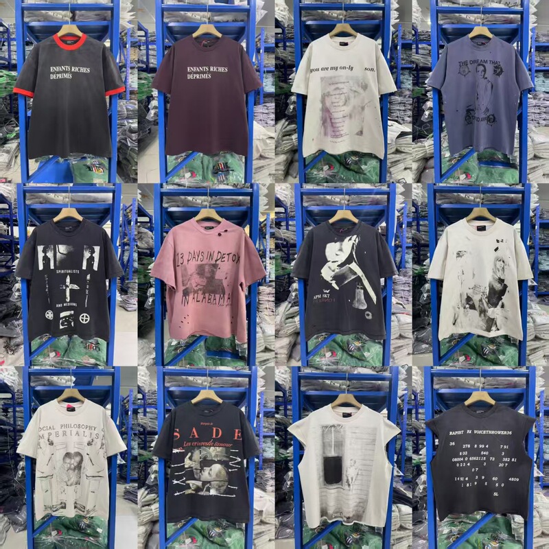 Erd Melancholic Rich Kid Retro Portrait Print Street Fashion Hip-Hop Unisex Loose Casual Versatile Short-Sleeve T-Shirt Trend Erd Melancholic Rich Kid Retro Portrait Print Street Fashion Hip-Hop Unisex Loose Casual Versatile Short-Sleeve T-Shirt Trend
