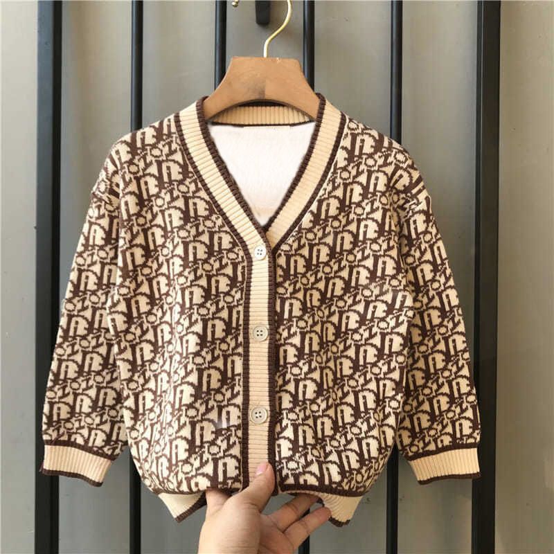 童装男童毛衣春秋款洋气男宝宝春季上衣外套儿童针织开衫韩版潮童