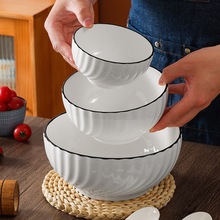 釉下彩吃饭简约创意碗面碗碟套装碗碗家用陶瓷餐具新款2024米饭碗
