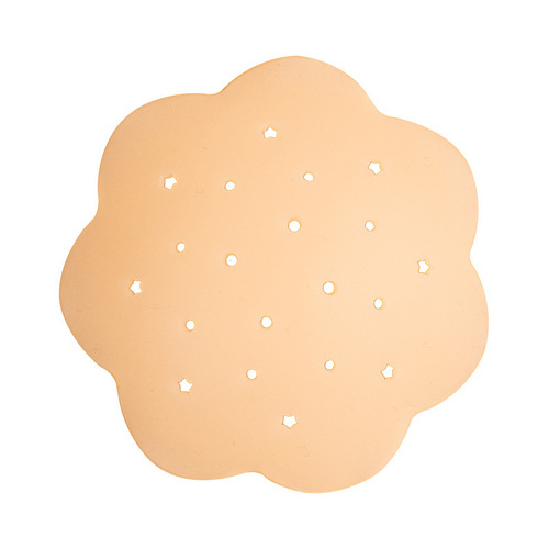 Plum blossom-shaped breathable solid silicone latex patch, anti-bump, anti-exposure, invisible backless mark, ultra-thin chest patch