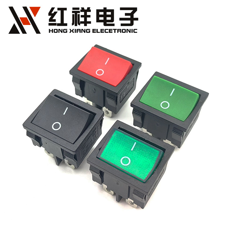 供应KCD5船型开关 4脚两档电源开关 家用电器 玩具排风扇翘板开关