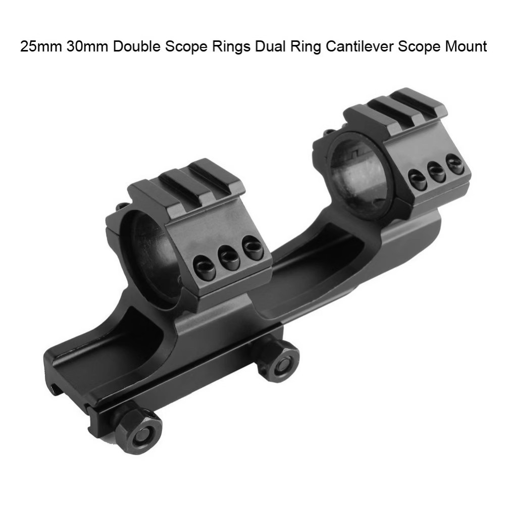 Soporte de riel de guía integrado de extensión posterior 25.4mm / 30mm pistola blenda unida 25.4mm soporte de mira de linterna