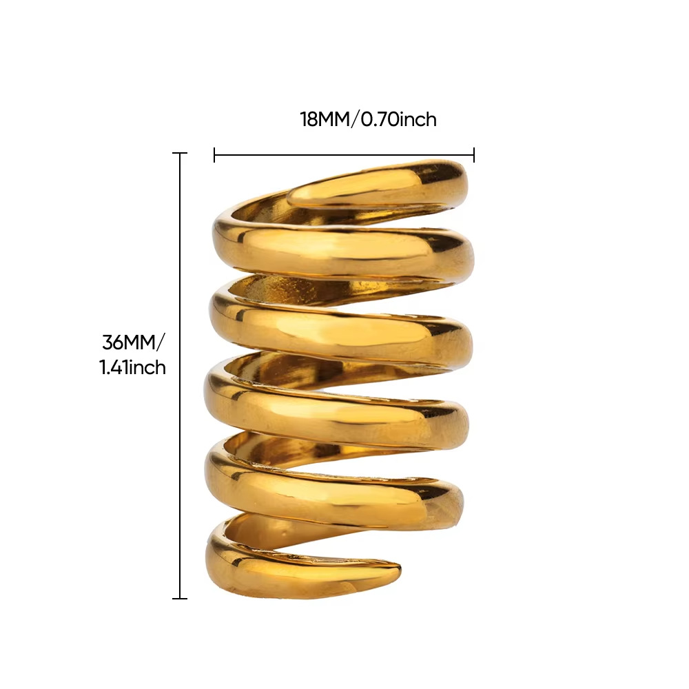 Joyería Al Por Mayor Estilo IG Estilo Simple Geométrico Cobre Chapados En Oro De 18K Enchapado Anillos display picture 8