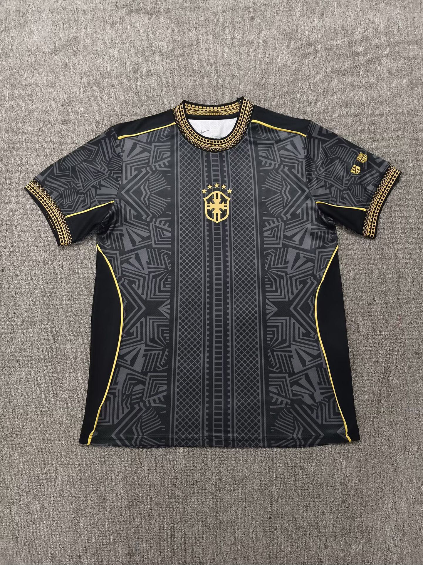 2627 nueva camiseta de fútbol de la Copa del Mundo Francia España edición de fans del equipo nacional brasileño gran cantidad de manga corta al por mayor