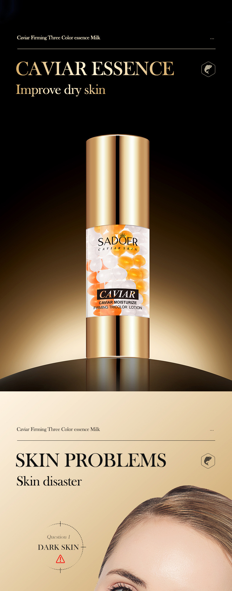 Caviar Tricolor Essenz Lotion Für Feuchtigkeit Und Hautstraffung_voghion.com