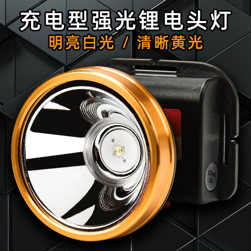 Желтый белый свет Фара Супер яркий супер длительный выносливость головной фонарик светодиодный открытый кемпинг освещение ночная рыбалка