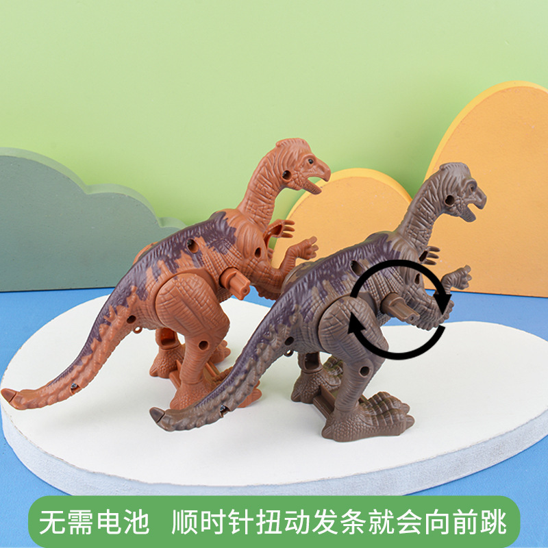 Dibujos animados de los niños saltando en la cadena dragón pirata nostálgico pequeño juguete reloj dinosaurio kindergarten premio puesto al por mayor