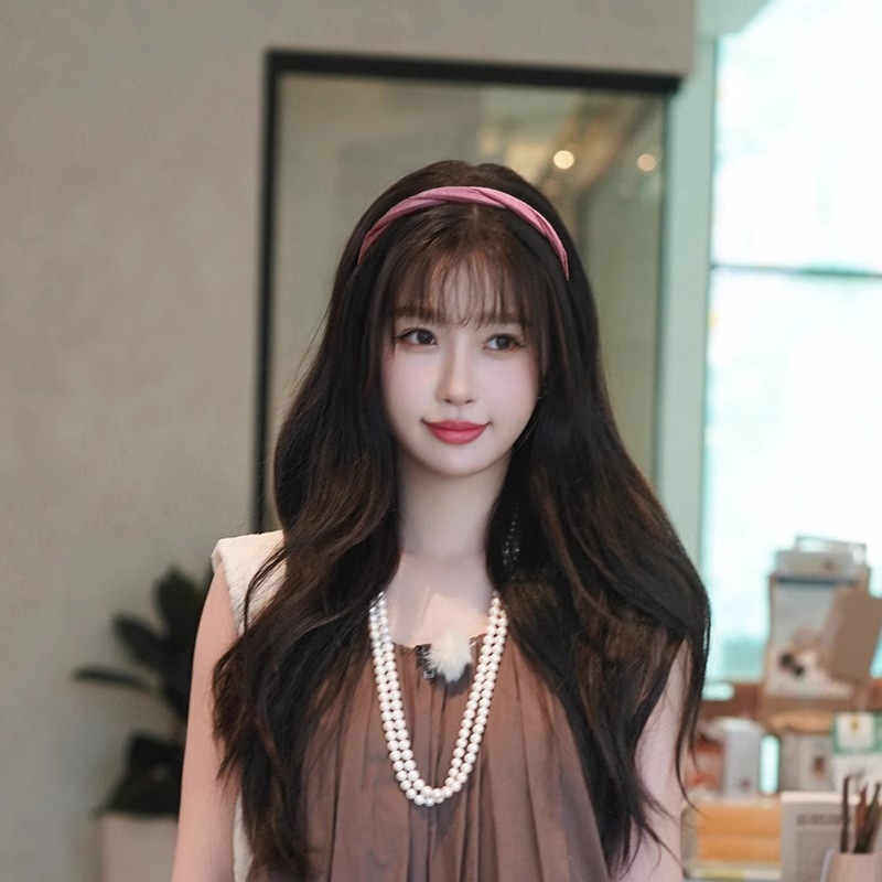 甘い気質ツイストクロスヘアヘッドバンド女性の洗顔ヘッドバンド 2025 高頭蓋ヘアピン外出に多用途|undefined