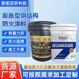 膨胀型防火涂料钢结构水性涂料油性阻燃防腐涂料室内薄型室外厚型