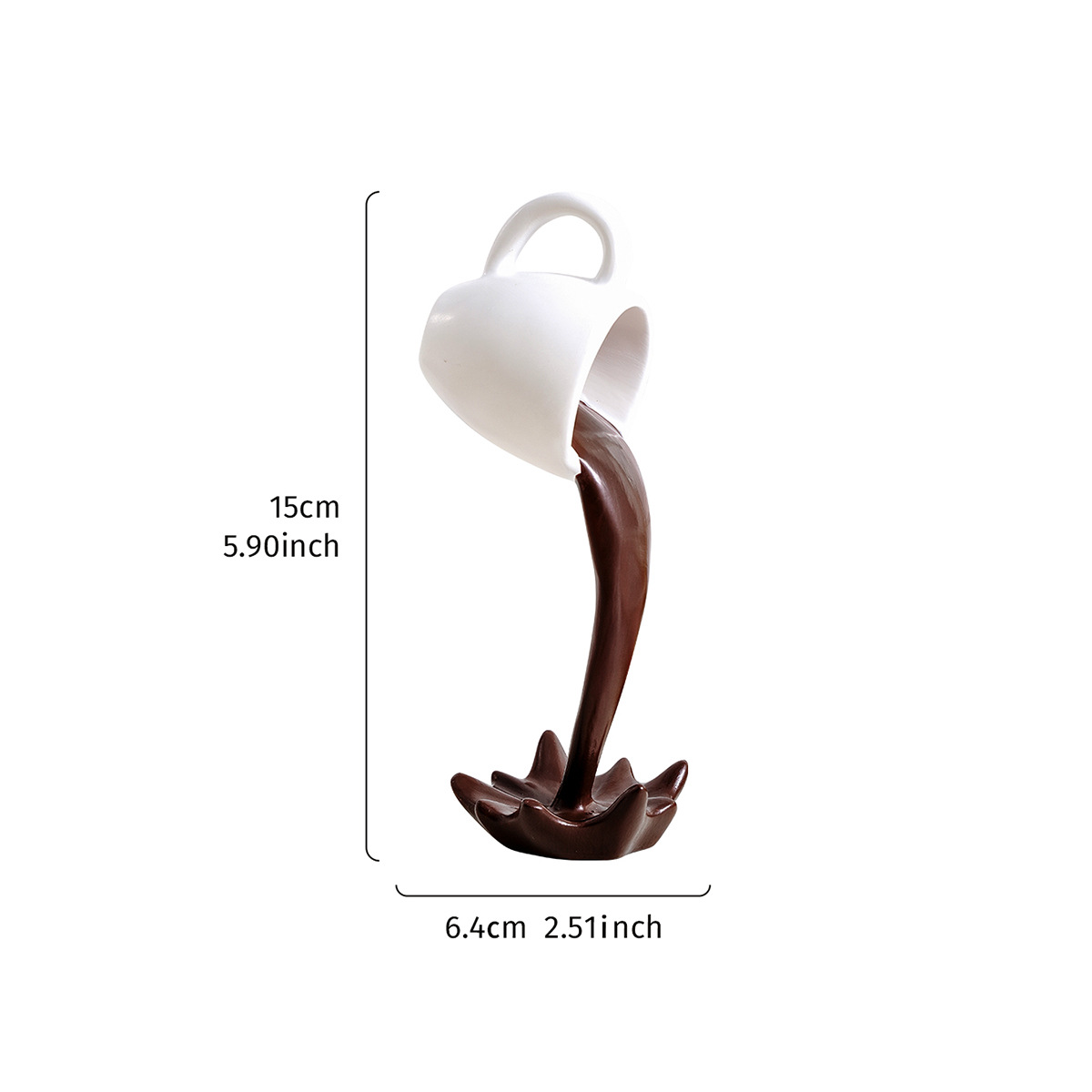 X 실키 커피 컵 - 화이트 커피 컵