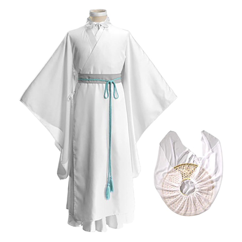 Xie Lian cos ropa de animación conjunto completo de Príncipe Heredero, Alteza Real, Yue Shen peluca, traje antiguo, Han chino ropa, flor piedad bendición