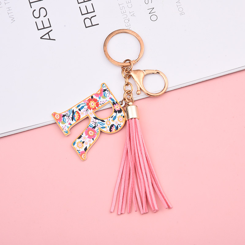 Elegant Streetwear Letter Pu Leather Alloy Women's Bag Pendant Keychain display picture 5