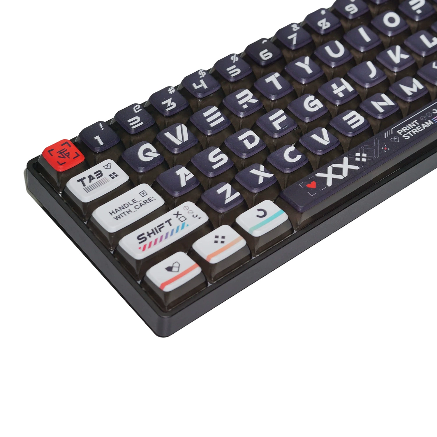 CS-печатный набор пирожное двойная кожи молочный PBT термальная сублимация прозрачная механическая клавиатурная колпачок маленький набор водонепроницаемый и долговечный