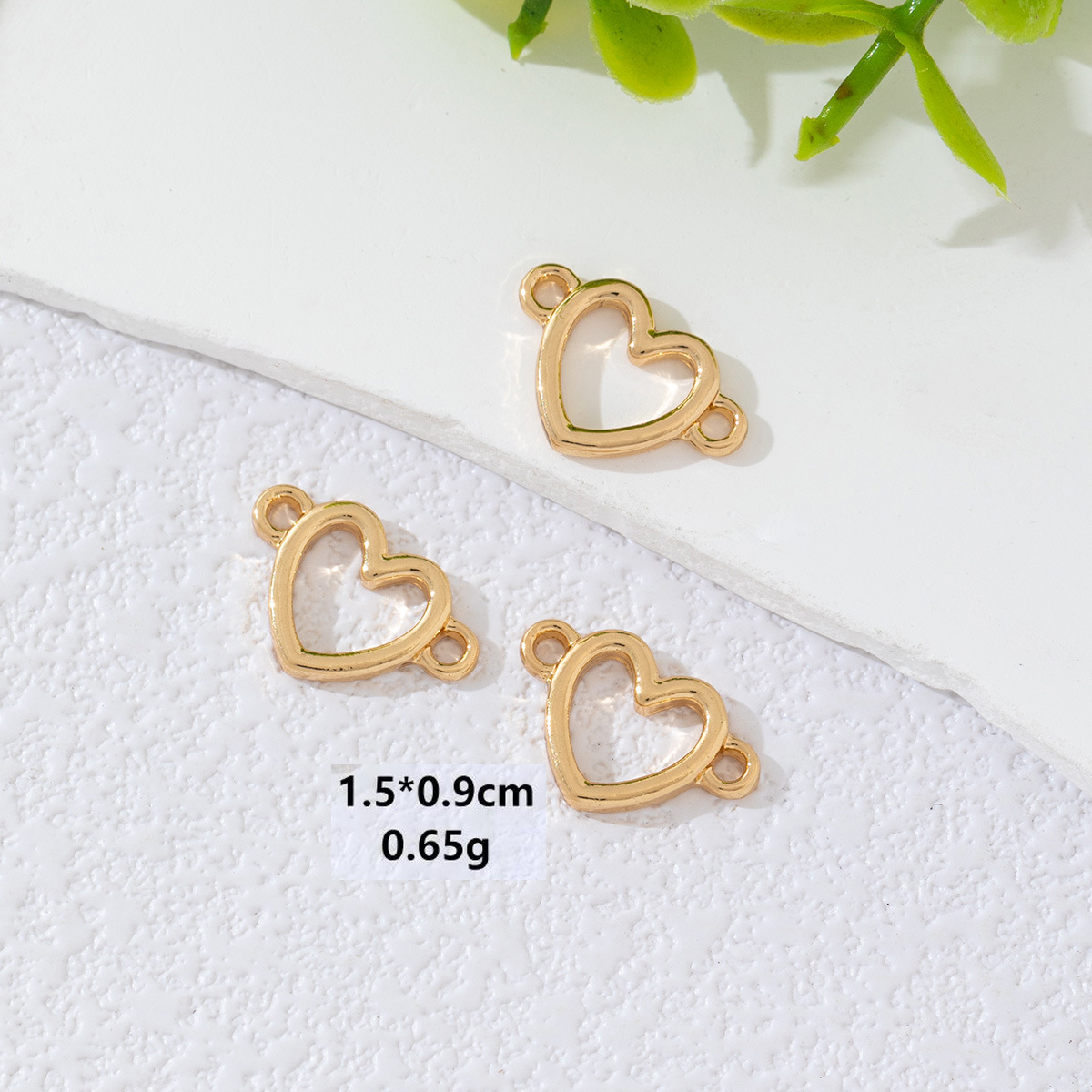 Doble colgante diamante hueco aleación amor colgante bead diy accesorios pulseras collares pendientes accesorios image 8