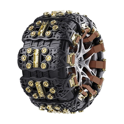 Vehicle Suv Universal Tpu | Tire snow chain - black-12-pack-free-storage-bag-gloves-hook-wrench