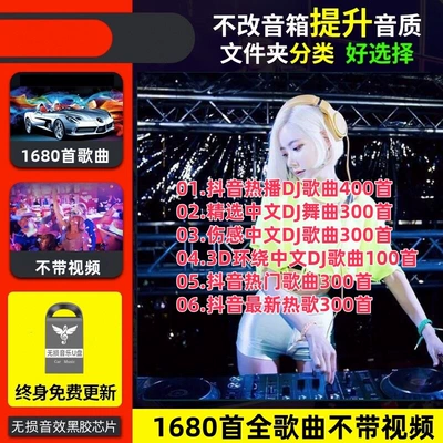 USB Drive High-Quality Energetic Dj – Car mp4 - 4gb-official-standard-configuration-package-4-8g-douyindjpopular-1680-full-songs