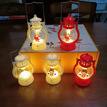 創意聖誕馬燈小夜燈手提裝飾燈小油燈桌面擺件兒童小學生禮物獎品