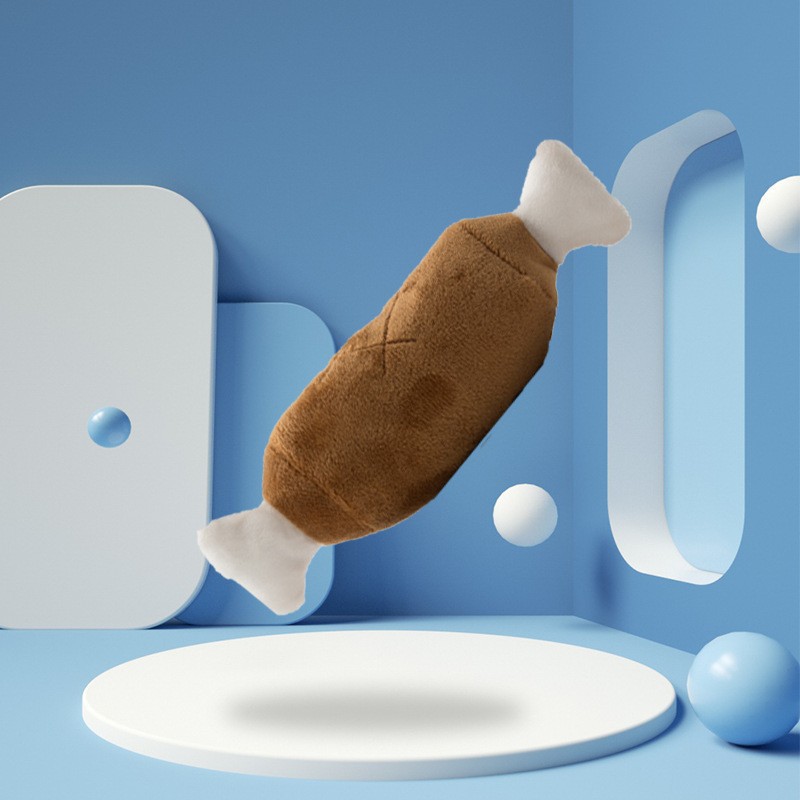 Perro molar resistente a la mordedura de juguete de peluche perros medianos y pequeños acompañan el sonido de entrenamiento interactivo para mascotas Suministros de muñecas de peluche