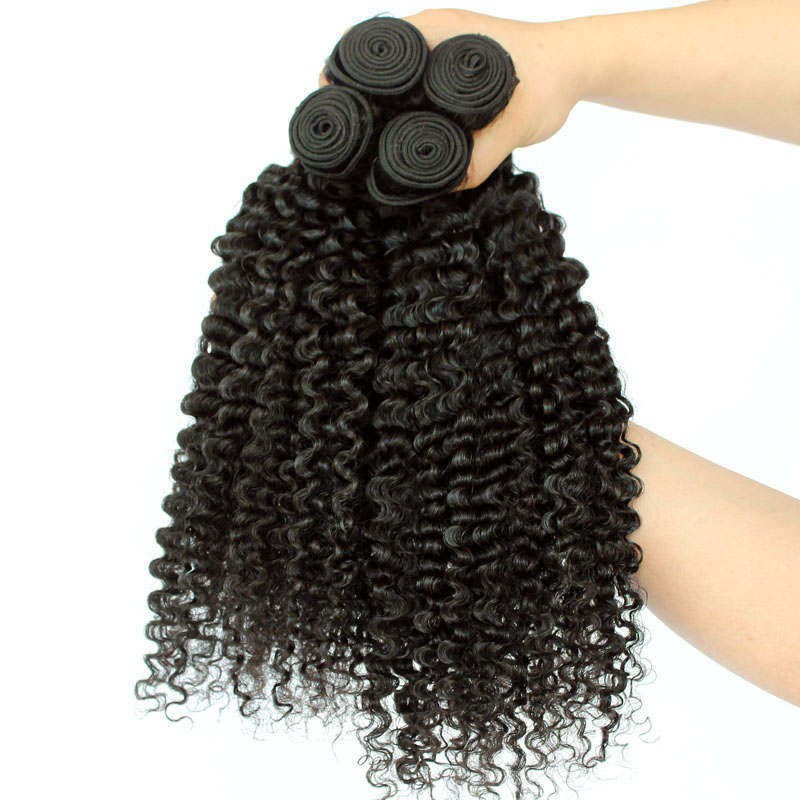 50g cortina de cabello humano curly cabello humano Bundles cabello humano 7A Europa y América transfronterizos