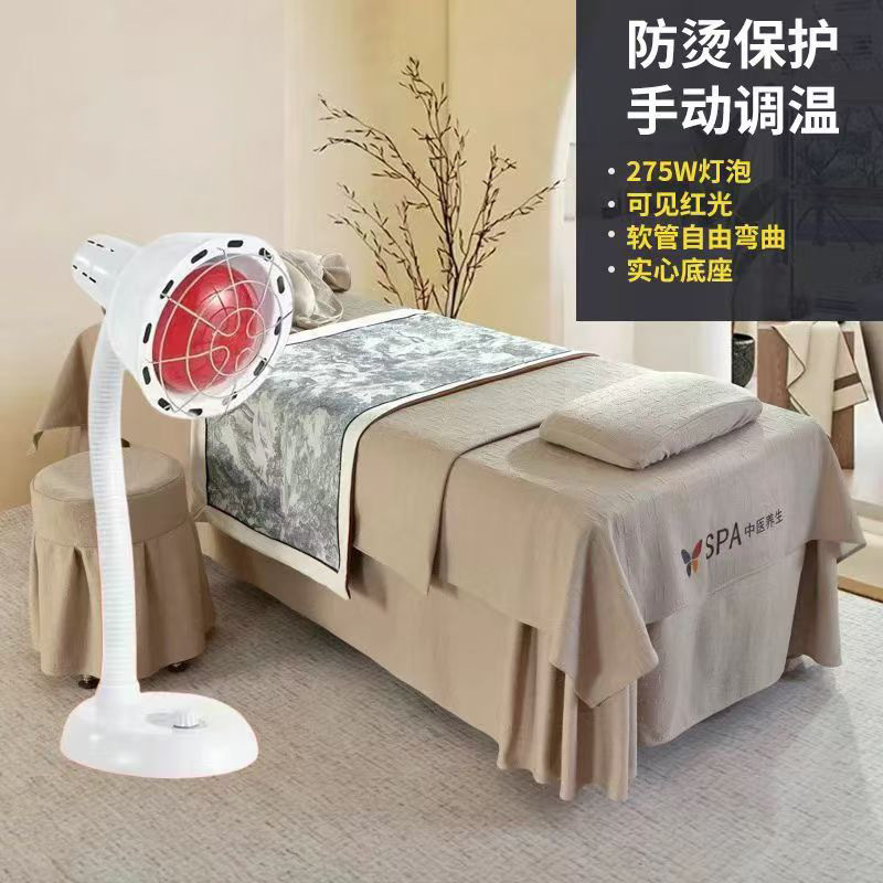 Lámpara de fisioterapia infrarroja, lámpara de horneado de dos cabezas, aparato doméstico de fisioterapia, lámpara de horneado de energía solar, aparato de fisioterapia de infrarrojos lejanos transfronterizos