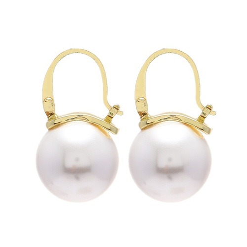 Cross-border new Japanese and Korean fashion niche design high-end retro pearl U-shaped earrings wholesale for women