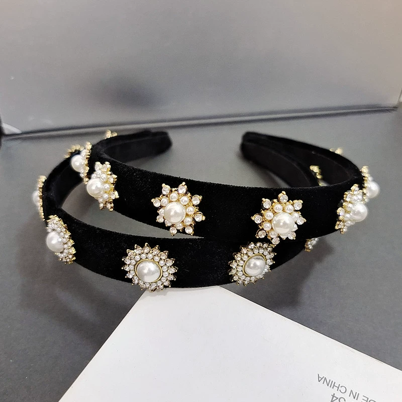 Ретро повязка на голову, сверло, черная hair accessory, стиль Chanel, 2022 год, интернет знаменитость, новая коллекция