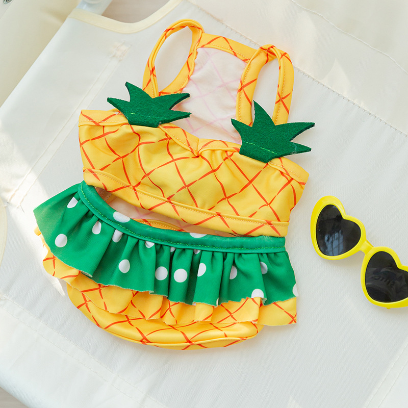 Primavera y verano gato lindo Sling pequeño dinosaurio estilo traje de baño Sling perro natación bikini ropa para perros mascotas