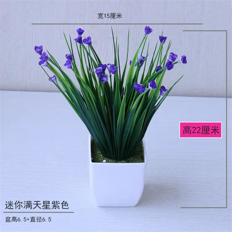 Pequeña imitación de flores falsas decoraciones de sala de estar decoración de mesa de té flores de plástico mano flores falsas plantas decoraciones