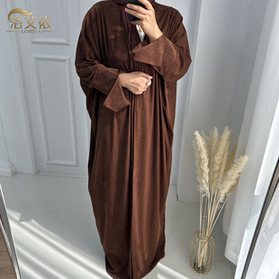 Loriya2023 AliExpress Dubai Middle East Turkey Dubai Autumn and Winter Elegant Thickened Cardigan LR670
