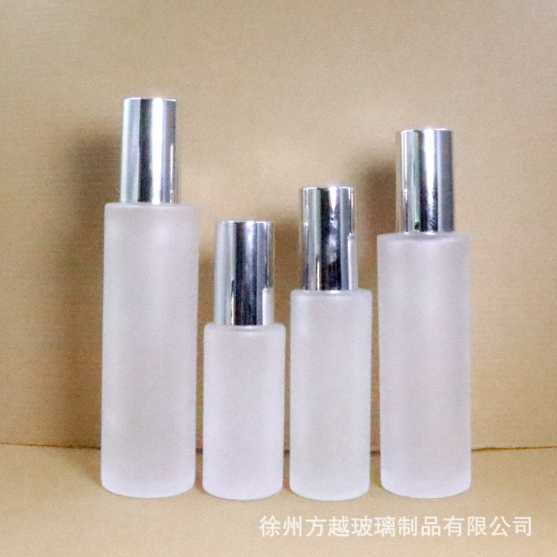 透明玻璃乳液瓶化妆水按压喷雾瓶香水分装瓶泵头面霜瓶粉底液瓶子