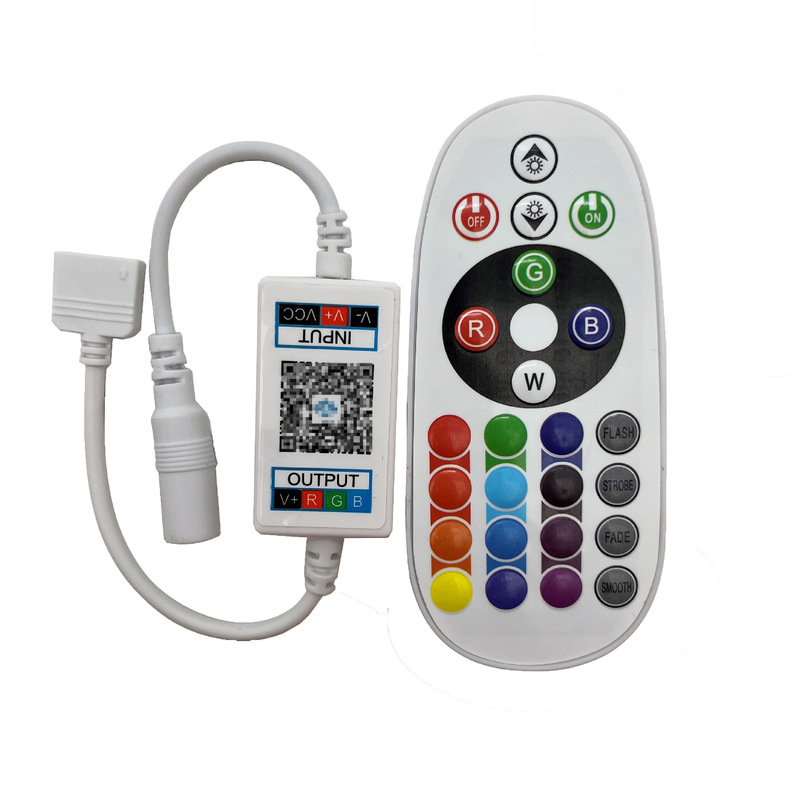 Mobile phone APP24 key 2.4g remote control RGB Bluetooth controller colorful wireless remote control Bluetooth LED controller