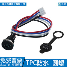 ̨�Itype-c��ˮĸ��������늿�4Pĸ�^�ݿ�12V���唵����ݔ4о����