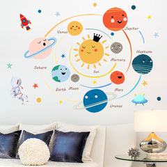 Shangyi SP82070 Cartoon Planet Children's Room Wall Decoration Wall Sticker Self-Adhesive Living Room Beautification Manufacturer Wall Sticker