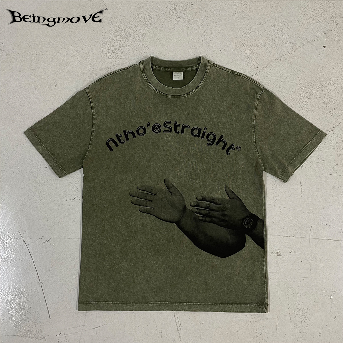 Impresora de marcas| Bienestar colección marca de moda camiseta de manga corta ropa de hombre fractura precio 29.9 / pieza